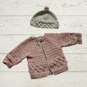 Jacket & Beanie for Babies Crochet Pattern (K3059)