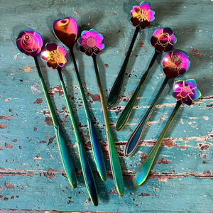 Products: Flower Tea Spoons Wildcrafted Apothecary + Emporium