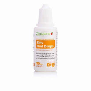 Immunity And Respiratory: Zinc Drops - Clinicians 30ml
