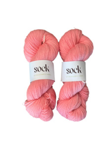 Dyed 100g Skeins: SOCK 4ply - peach