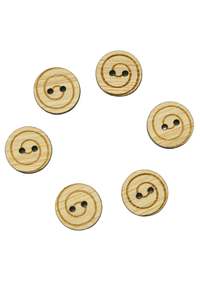 Spiral Bamboo Buttons - Small