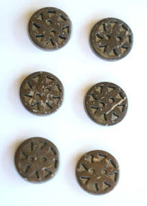 Coconut Star Flower Buttons