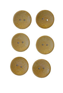 Smooth Bamboo Buttons - Large