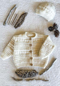 Lowen Cardi and Hat