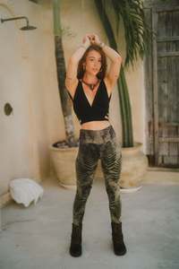 Serpentess Leggings Silver Fern