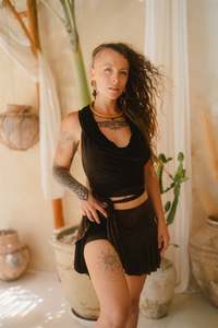 Rustic: Cobra Hood & Zumba Skort Rustic Brown