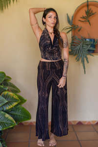 Veil Falls Pants Brown Wood
