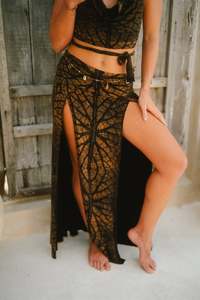 Leaf: Cobra Hood & Tribal Trance Skirt Brown Leaf