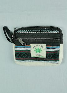 Wallets And Coin Purses: Himalayan Hemp Wallet/Coin Purse - Black Multi