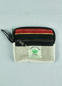 Himalayan Hemp Wallet/Purse - Red Stripe