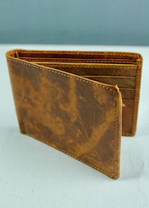 Wallets And Coin Purses: Leather Wallet - Brown Patina