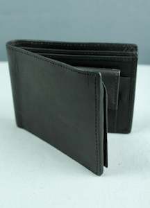 Wallets And Coin Purses: Leather Wallet - Black