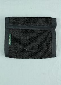 Wallets And Coin Purses: Hemp Wallet - Black