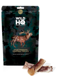 Dog Treat - Air-Dried Wild Venison Trachea - 60g