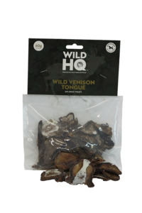 Dog Treat - Air-Dried Wild Venison Tongue - 60g