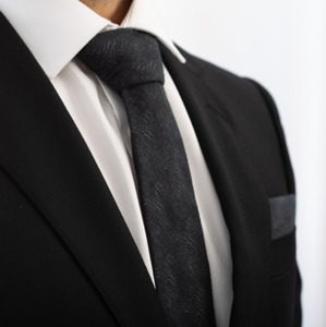 Charcoal Sands Tie