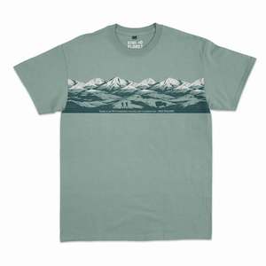 Mens Tees: Mens New Zealand T Shirt - Mountains