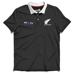Mens New Zealand Short Sleeve Rugby Jersey