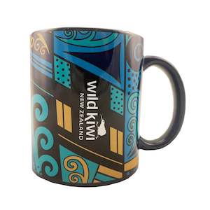 Accesories: Wild Kiwi Adventure Mug - Kowhaiwhai