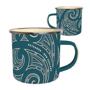 All Product: Wild Kiwi Stainless Steel Mug - Kowhaiwhai