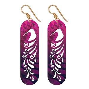 Accesories: Earring Set - Kiwi Feathers