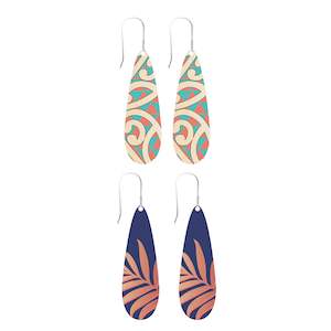 Earring Set Teardrop - Kowhaiwhai