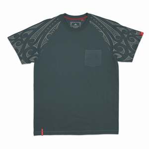 T Shirt: Mens Maori T Shirt  - Kia Kaha