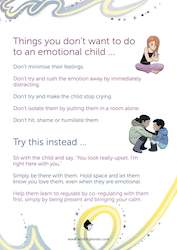 Emotional Child Do's & Don'ts Poster - Free Download