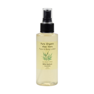 Wild Nature Face & Body Lotion: Face & Body Organic Aloe Vera Lotion 125ml