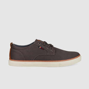 Mens Canvas: Brad Casual Shoes Grey