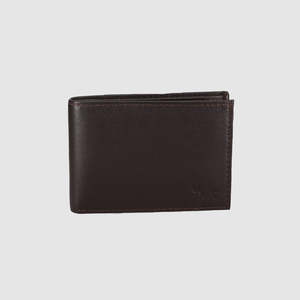 Mens Bi Fold Slimline Wallet Chocolate