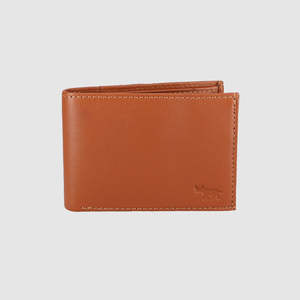 Mens Tri Fold Slimline Wallet Tan