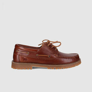 Peaked Boat Shoes Cognac