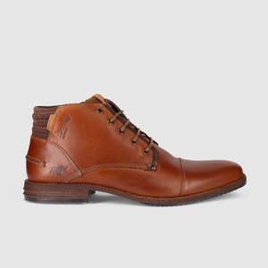 Chambers Lace Up Boots Cognac