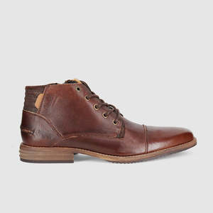 Chambers Lace Up Boots Dark Brown