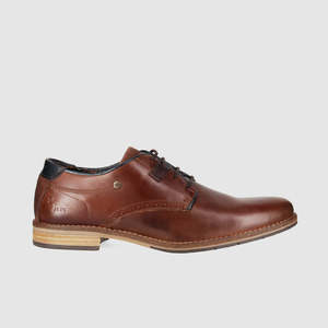 Mens Leather Spring Footwear: Greco Dress Shoes Brown