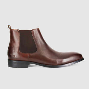 Dawson Chelsea Boots Dark Brown Tumbled