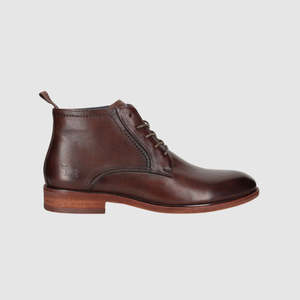 Basel Lace Up Boots Dark Brown