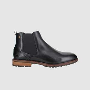 Mens Black Leather Chelsea Boots: Flip Chelsea Boots Black