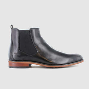 Mens Black Leather Chelsea Boots: Noah Chelsea Boots Black