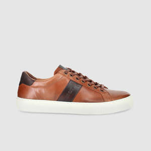 Mens Tan Leather Casual Shoes: Slide Casual Shoes Tan