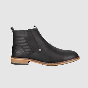 Calvin Zip Up Boots Black