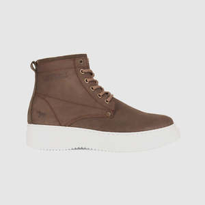 Radical Lace Up Boots Taupe Nubuck
