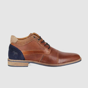 Dynamite Lace Up Boots Cognac
