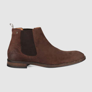 Winton Chelsea Boots Dark Brown Suede