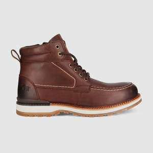 Knox Lace Up Boots Dark Brown