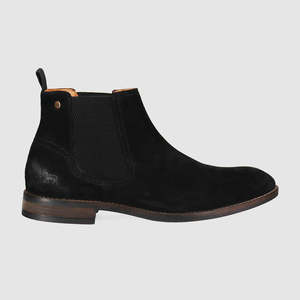 Winton Chelsea Boots Black Suede