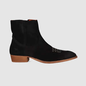 Mens Chelsea Boots: Ziggy Chelsea Boot Black Suede