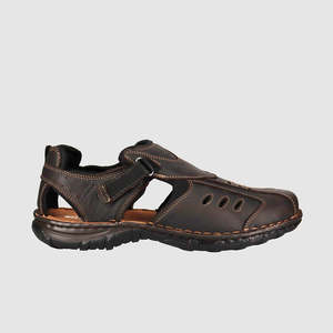 Mens Sandals: Pillar Sandals Dark Brown