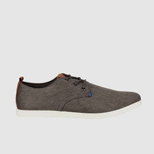 Mens Canvas: Dust Casual Shoes Grey